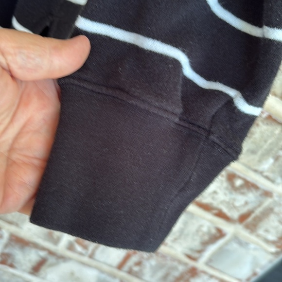 J. Crew Striped Asymmetrical Neck Raglan Sweater - Picture 8 of 11